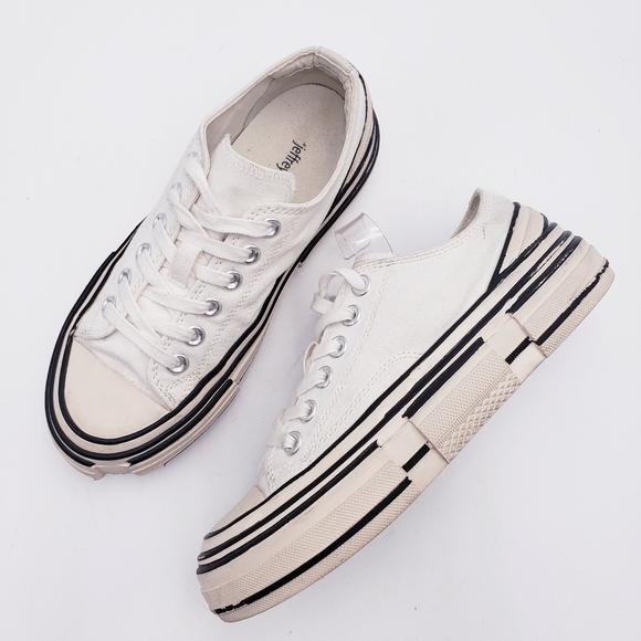 Jefferey‎ Campbell Endorphin Low Top Platform Fashion Sneakers Women’s Size 7.5 - Picture 2 of 12